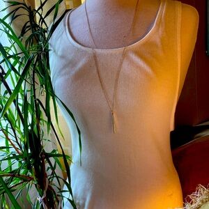 14k Gold Plated Bar Minimalist Necklace